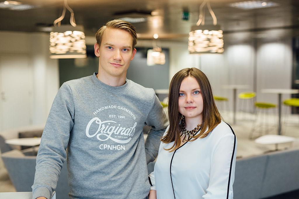Tuomas Koskimäki ja Sonja Kiiveri työskentelevät Microsoftilla